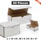 White Tab Lock Packing Boxes 12 1/4" x 9 1/4" x 4" Perfect for Versatile Packaging Solutions
